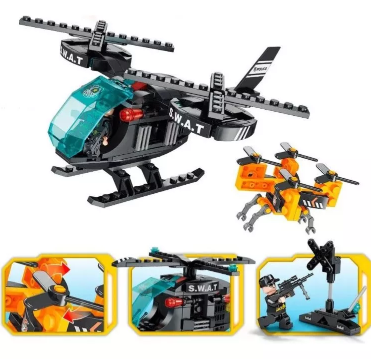 BLOQUES DE CONSTRUCCION POLICIA X 6 UNDS 8627