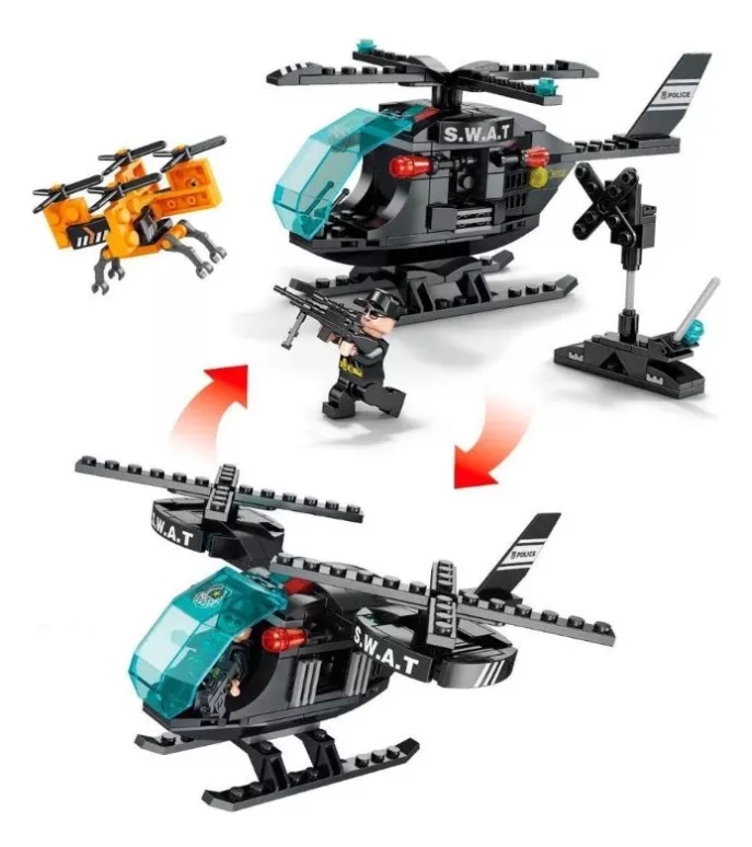 BLOQUES DE CONSTRUCCION POLICIA X 6 UNDS 8627