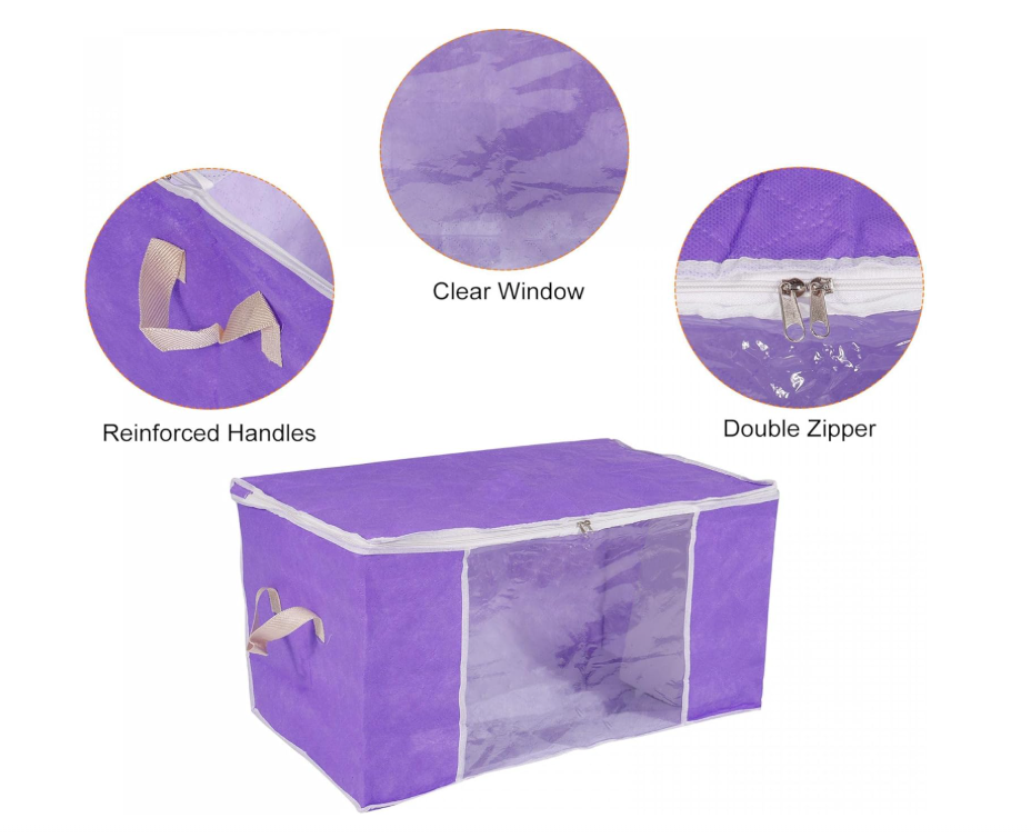 Bolsa Organizador De Cobijas y Ropa X6 Unds OMC-700