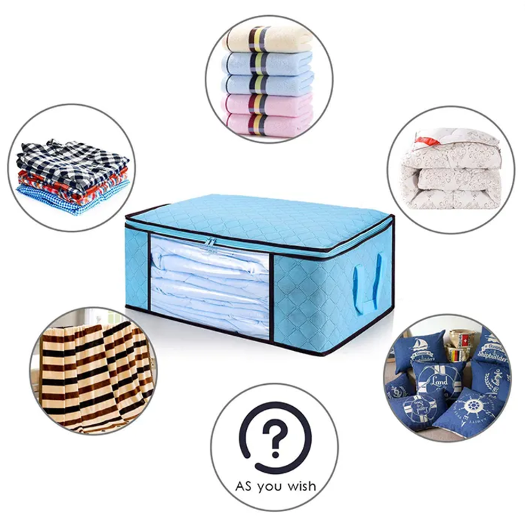 Bolsa Organizador De Cobijas y Ropa X6 Unds OMC-700