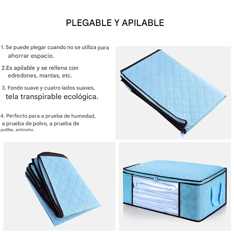 Bolsa Organizador De Cobijas y Ropa X6 Unds OMC-700