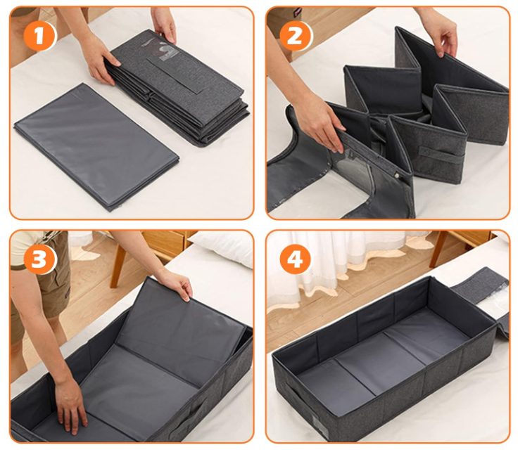 Organizador Plegable Para Debajo De La Cama X6 Unds OMC-705