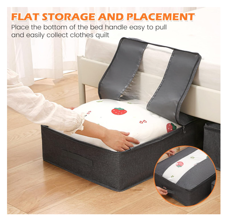 Amj Cesta De Almacenamiento Plegable Para Debajo De La Cama X6 Unds OMC-704