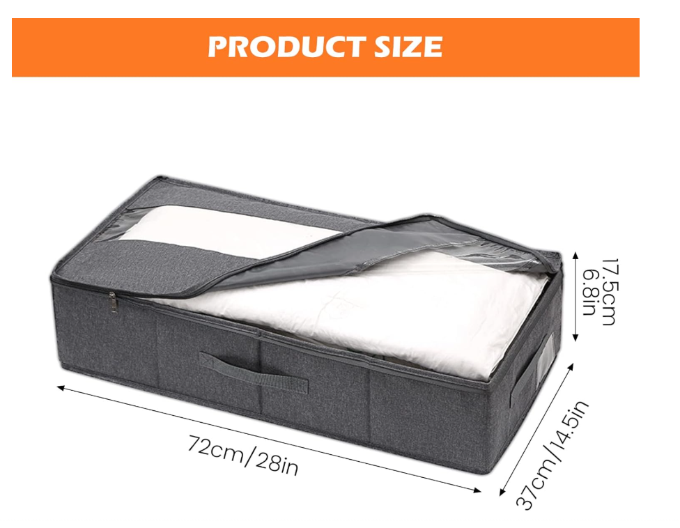 Amj Cesta De Almacenamiento Plegable Para Debajo De La Cama X6 Unds OMC-704