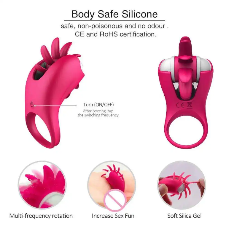 Wind Pink Anillo Vibrador X6 Unds OMC-355