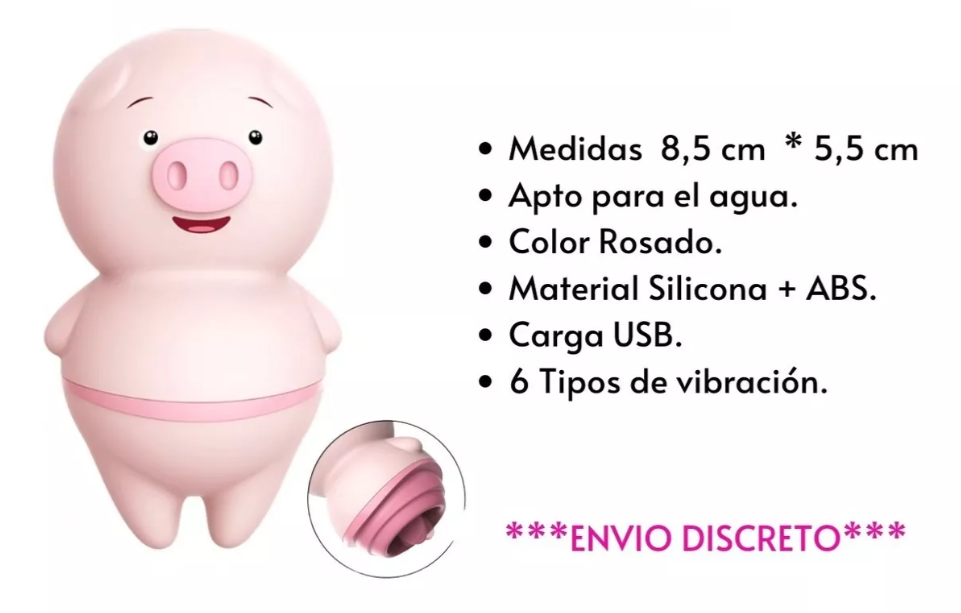 Vibrador De Lengua Estimulador De Clítoris Pezones X6 Unds OMC-350