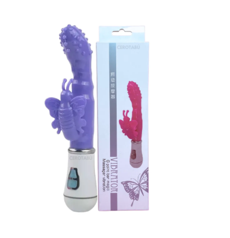 Vibrador Mariposa Recargable Doble Estimulacion X6 Unds OMC-323