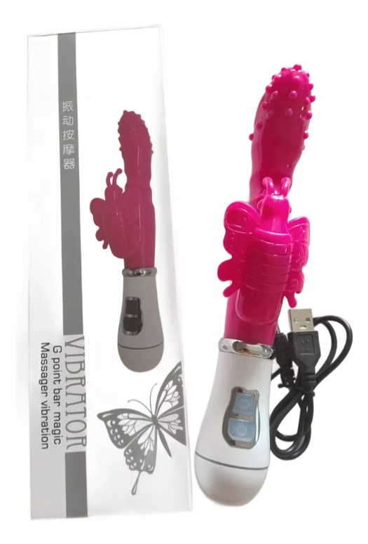 Vibrador Mariposa Recargable Doble Estimulacion X6 Unds OMC-323