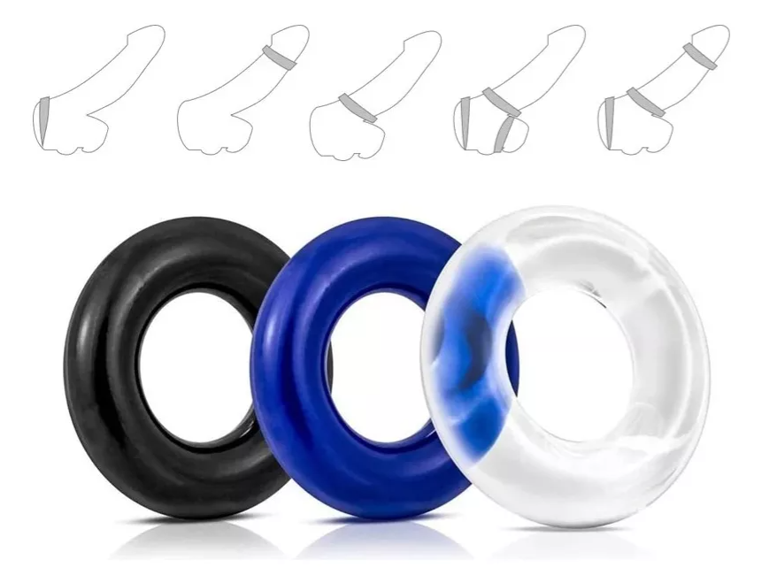 Anillo Retardante Masculino Juguete Sexual X6 Unds OMC-374