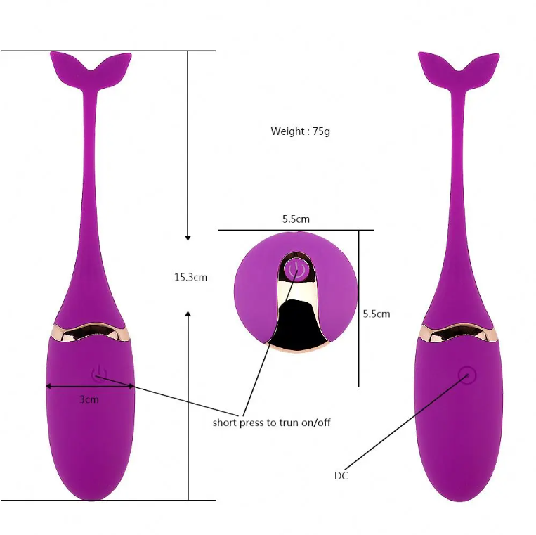 HUEVO VIBRADOR DE BALLENA X6 Unds OMC-410