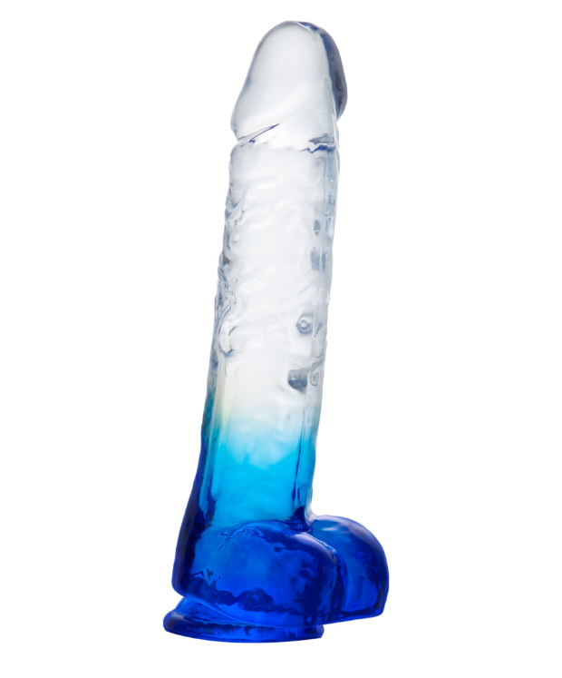 DILDO LANCES COCK 9.6 CRISTALINO BITONO X6 Unds OMC-422