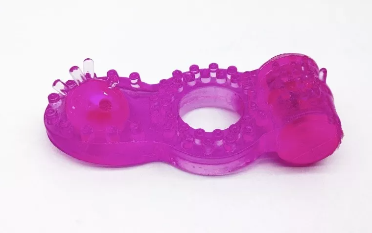 Anillo Vibrador Retardante Doble Estimulación X6 Unds OMC-369