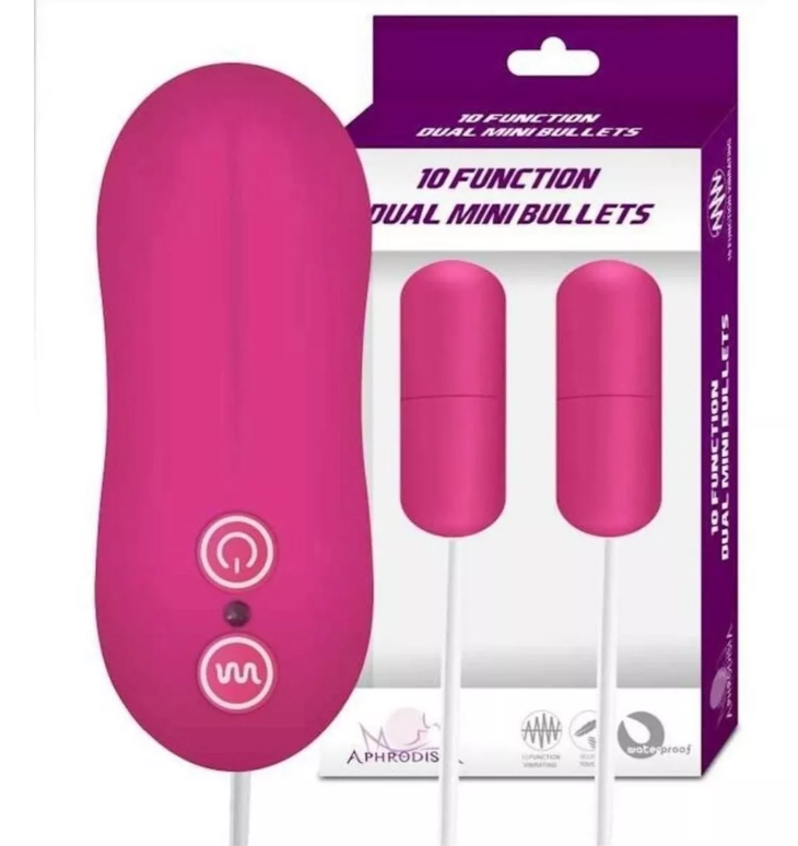 Duo De Balas Vibradoras Con Control 10 Funciones X6 Unds OMC-388