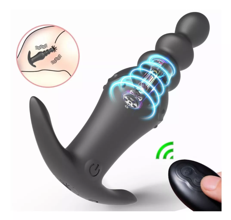 Masaje De Próstata Bolas Anales Vibrador Tapón X6 Unds OMC-420
