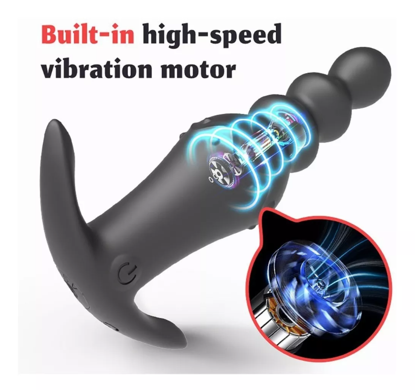 Masaje De Próstata Bolas Anales Vibrador Tapón X6 Unds OMC-420