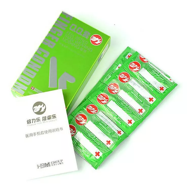 Caja De 10 Preservativos De Dedo Condones Médicos X6 Unds OMC-384