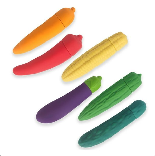 Vibrador en forma de Verdura X6 Unds OMC-363
