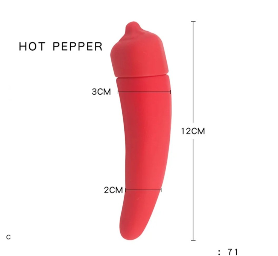 Vibrador en forma de Verdura X6 Unds OMC-363