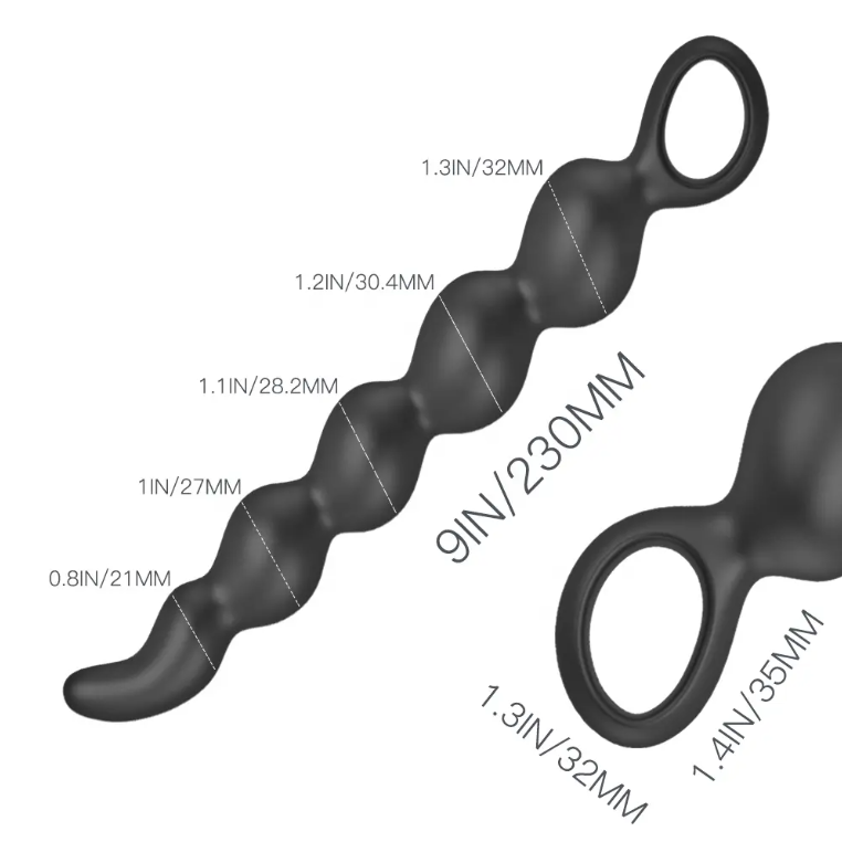 Tapón Anal de silicona, masajeador de próstata X6 Unds OMC-432