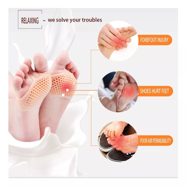 Almohadillas De Silicona Para Antepié Tacones Altos X6 Unds OMC-217