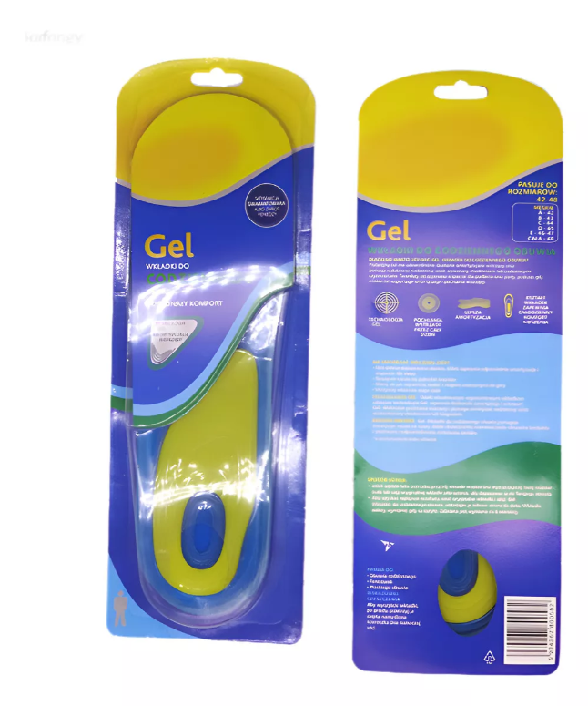 Plantillas Ortopédicas Gel Unisex Descanso Pies X6 Unds OMC-222