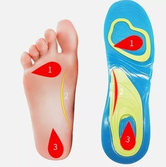 Plantillas Ortopédicas Gel Unisex Descanso Pies X6 Unds OMC-222
