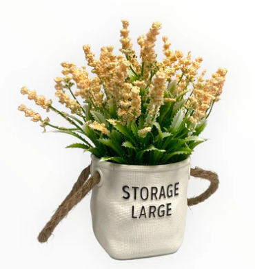 Planta artificial decorativa con matera x6 unidades OMC-748