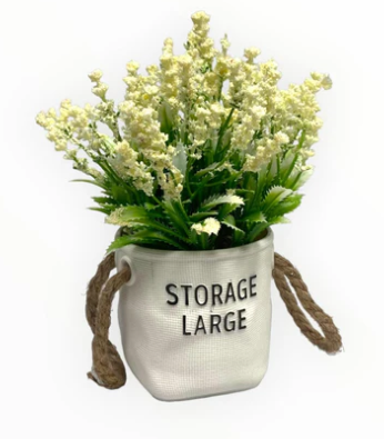Planta artificial decorativa con matera x6 unidades OMC-748