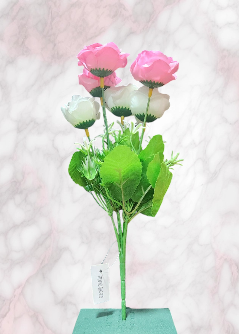 Ramo de 6 Rosas Artificiales X 6 Unidades OMC-728