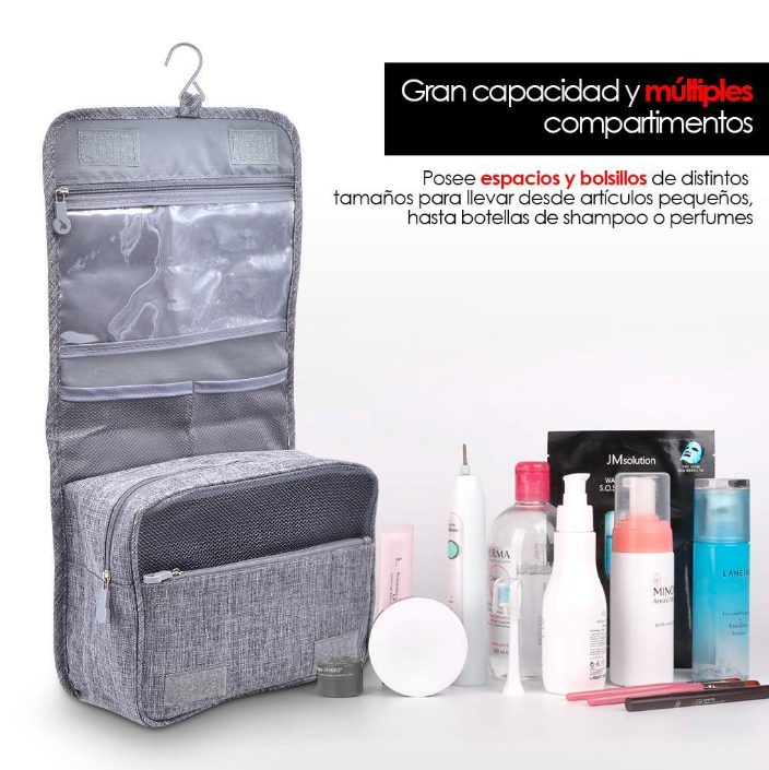 Neceser De Viaje Para Aseo Personal X6 Unds OMC-697