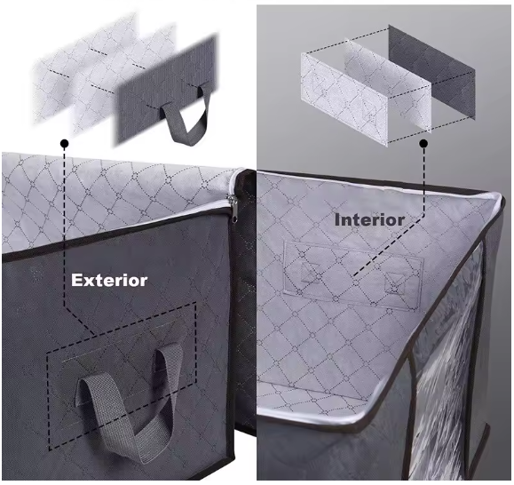 Bolsa Organizador De Cobijas y Ropa X6 Unds OMC-700