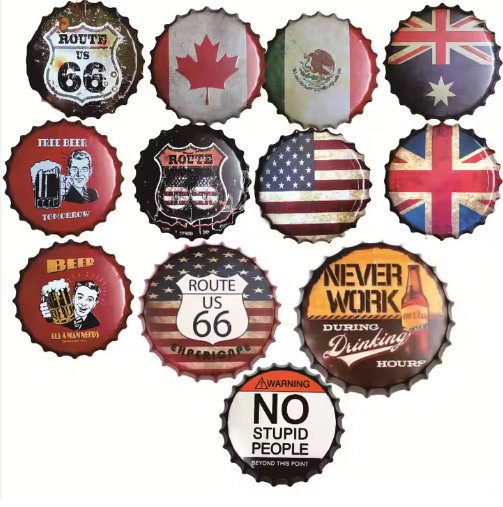 DECORACION DE PARED EN FORMA DE TAPA X6UNDS - OMC-443