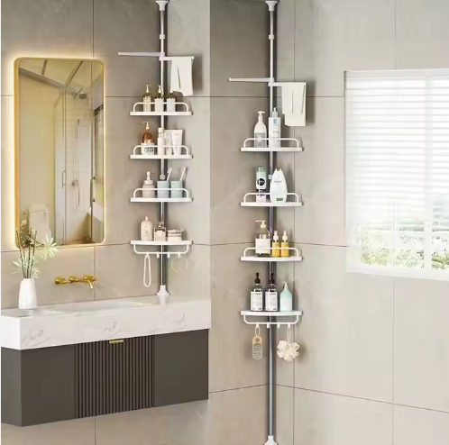 ORGANIZADOR ESQUINERO PARA BAÑO DE 4 NIVELES X6UNDS - OMC-129