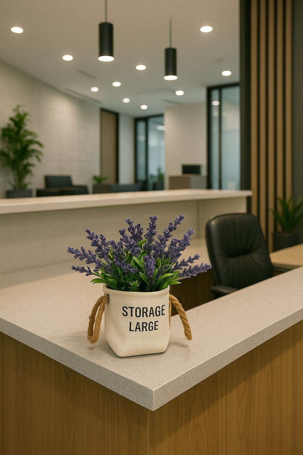 Planta artificial decorativa con matera x6 unidades OMC-748