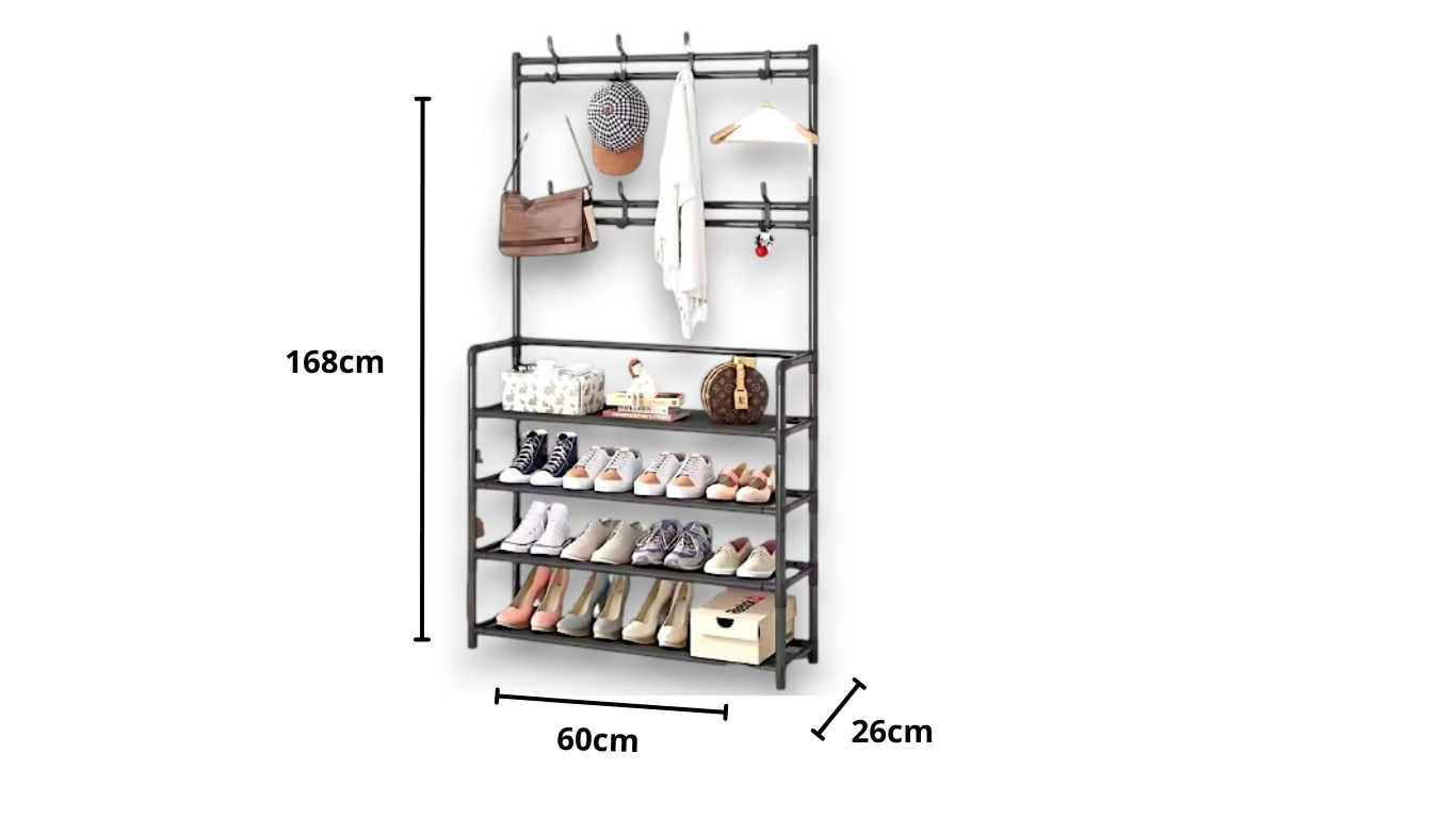 PERCHERO ORGANIZADOR MULTIFUNCIONAL 4 EN 1 X6UNDS PEQUEÑO - TM5-65