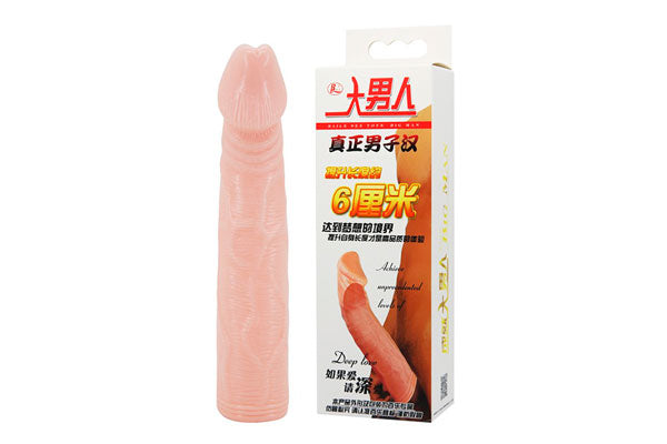 6 Fundas Sex Toy Extensoras Color Piel 7 cm más de Placer