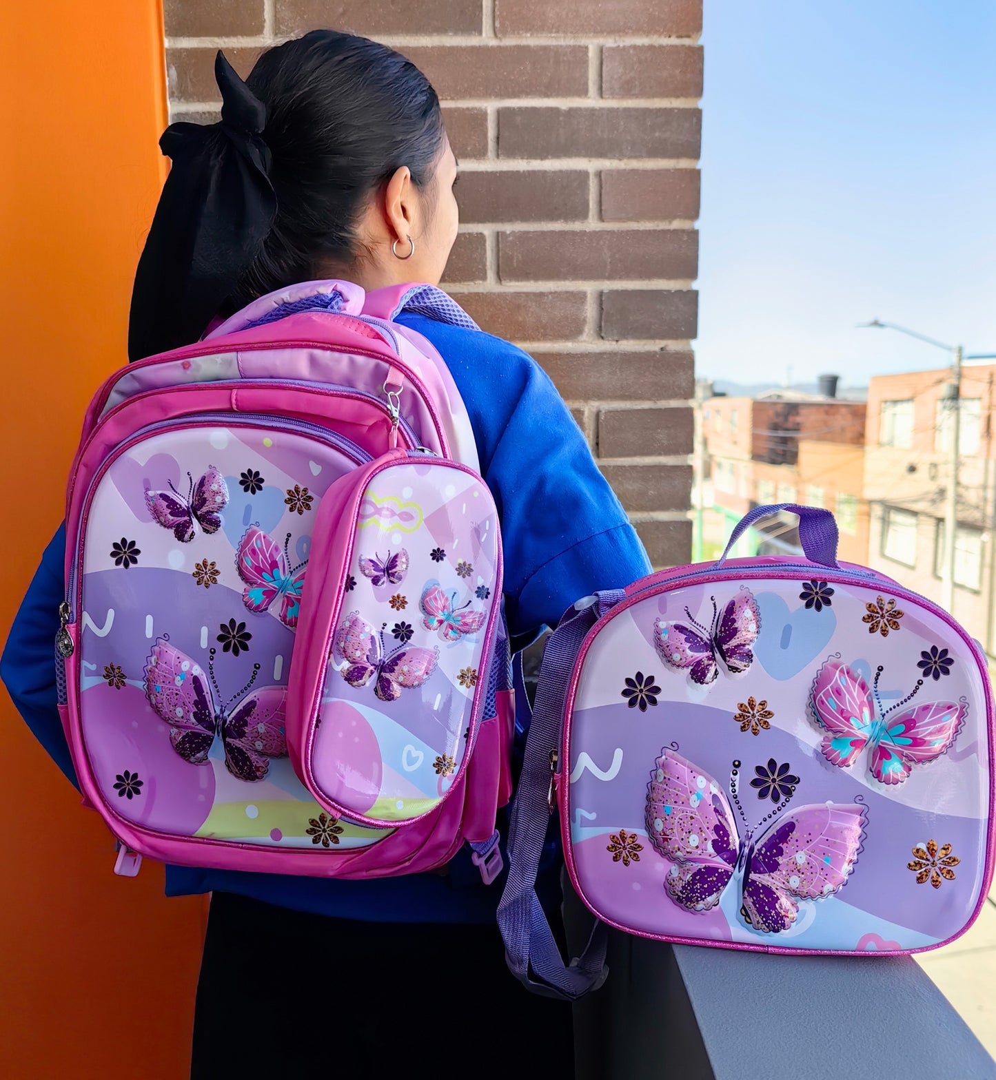 Maleta kit regreso a clases estilo 3D X 6 UNIDADES -2579