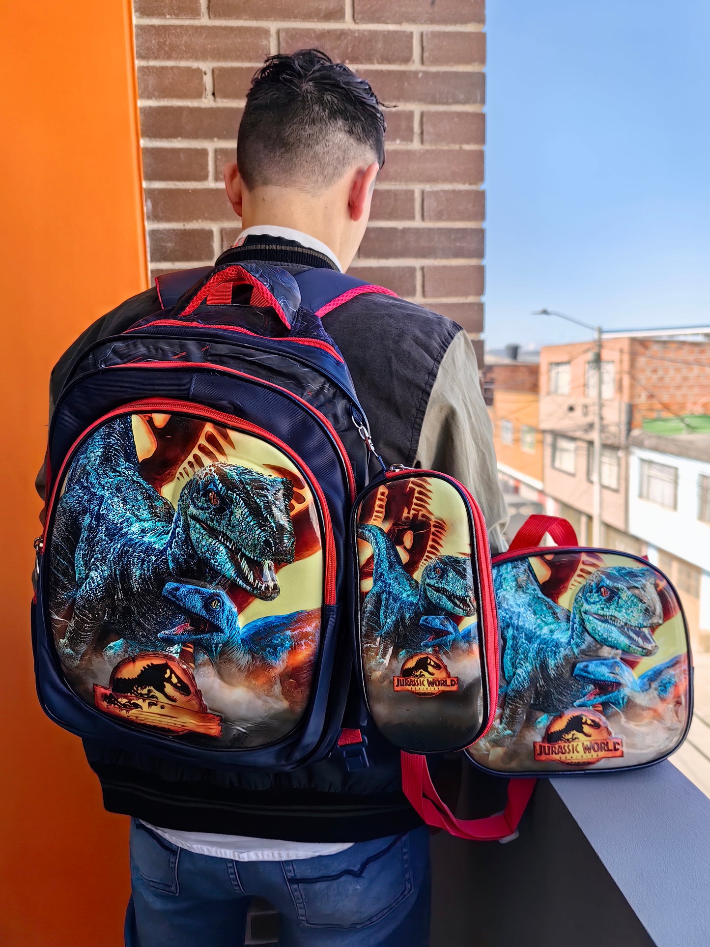 Maleta kit regreso a clases estilo 3D X 6 UNIDADES -2579