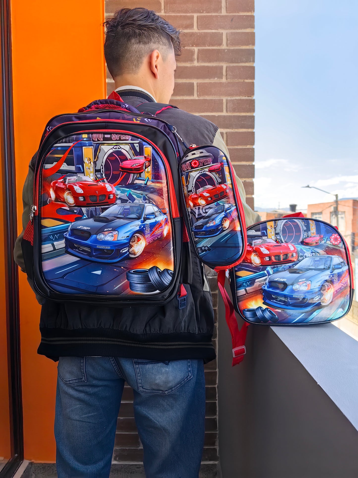 Maleta kit regreso a clases estilo 3D X 6 UNIDADES -2579