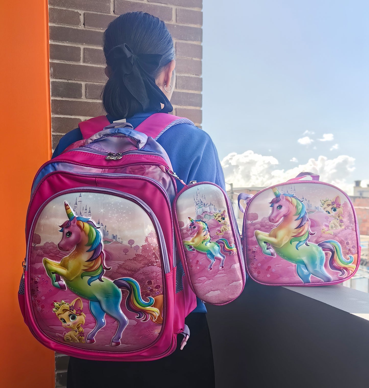 Maleta kit regreso a clases estilo 3D X 6 UNIDADES -2579