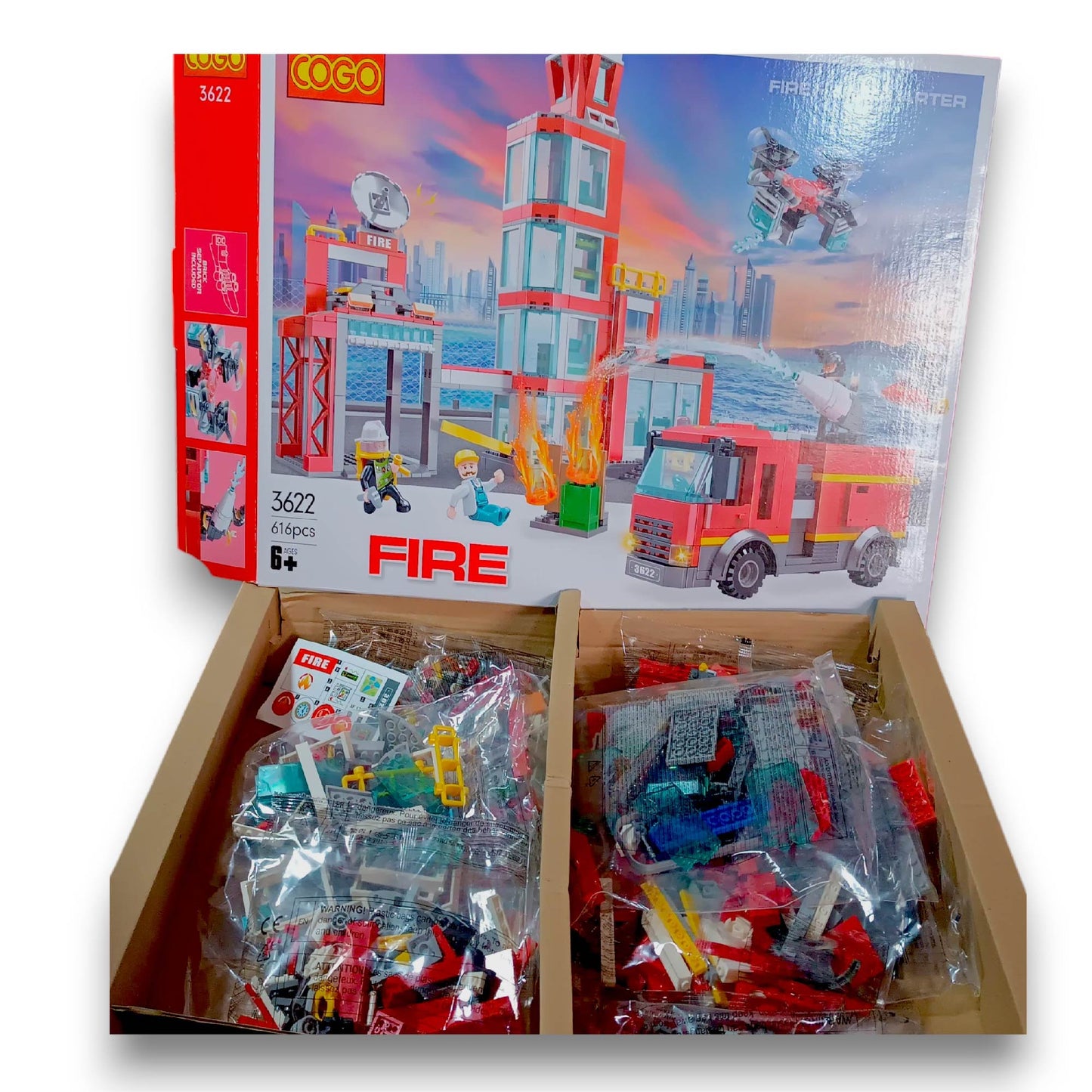 ESTACIÓN DE BOMBEROS BLOQUES DE CONSTRUCCIÓN - 12486666