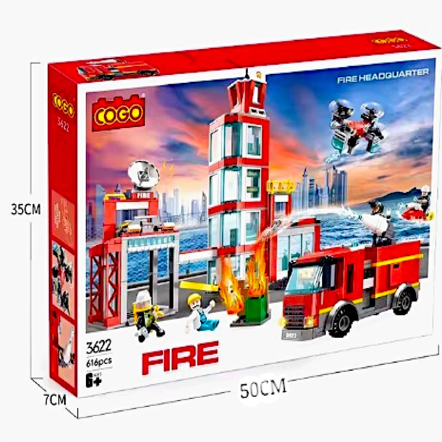 ESTACIÓN DE BOMBEROS BLOQUES DE CONSTRUCCIÓN - 12486666