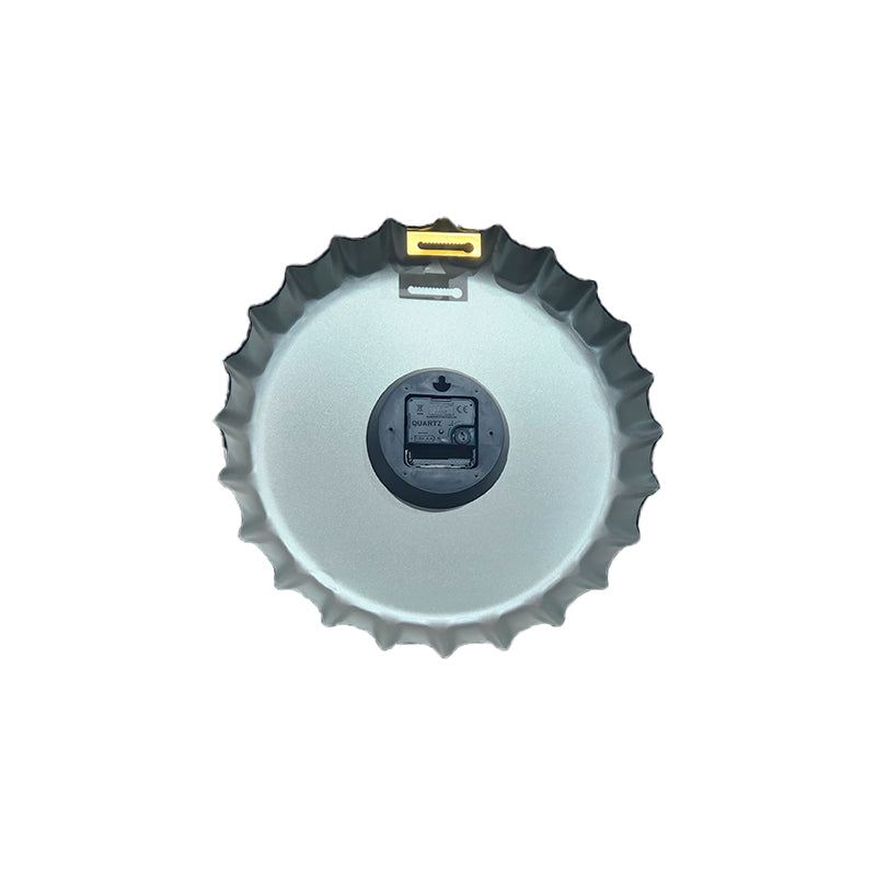 RELOJ DE PARED VINTAGE ESTILO TAPA BOTELLA METALICO X6UNDS - OMC-445