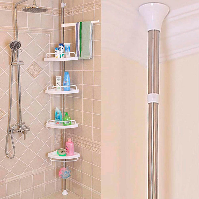 ORGANIZADOR ESQUINERO PARA BAÑO DE 4 NIVELES X6UNDS - OMC-129