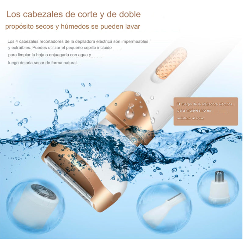 MAQUINA DEPILADORA 4 EN 1 X6UNDS -OMC-490