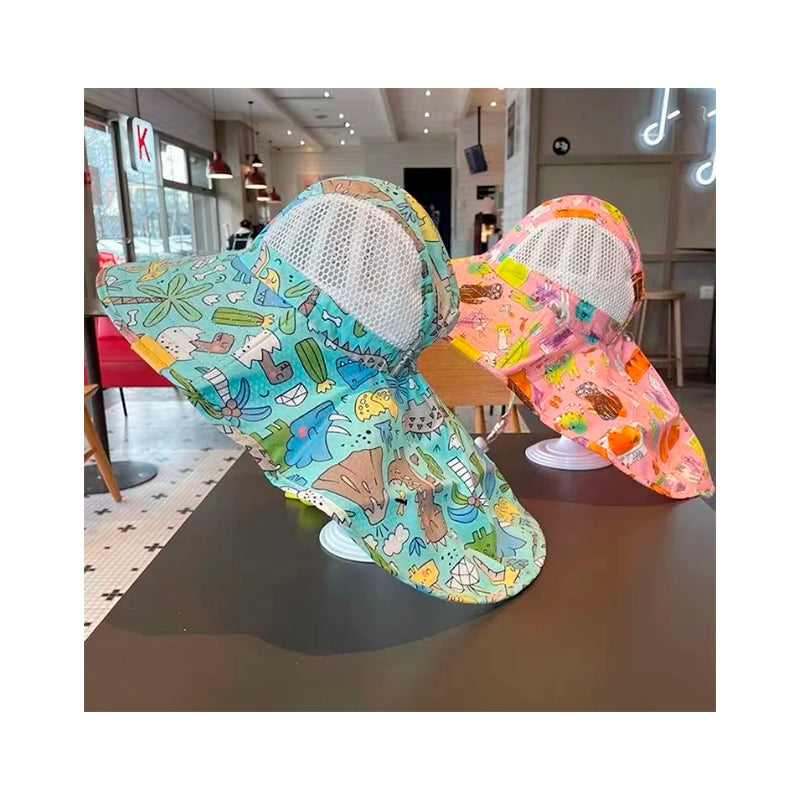 Sombrero De Pescador Para Niños Con Ala Ancha X 6 Unidades OMC-170