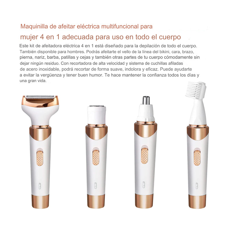 MAQUINA DEPILADORA 4 EN 1 X6UNDS -OMC-490