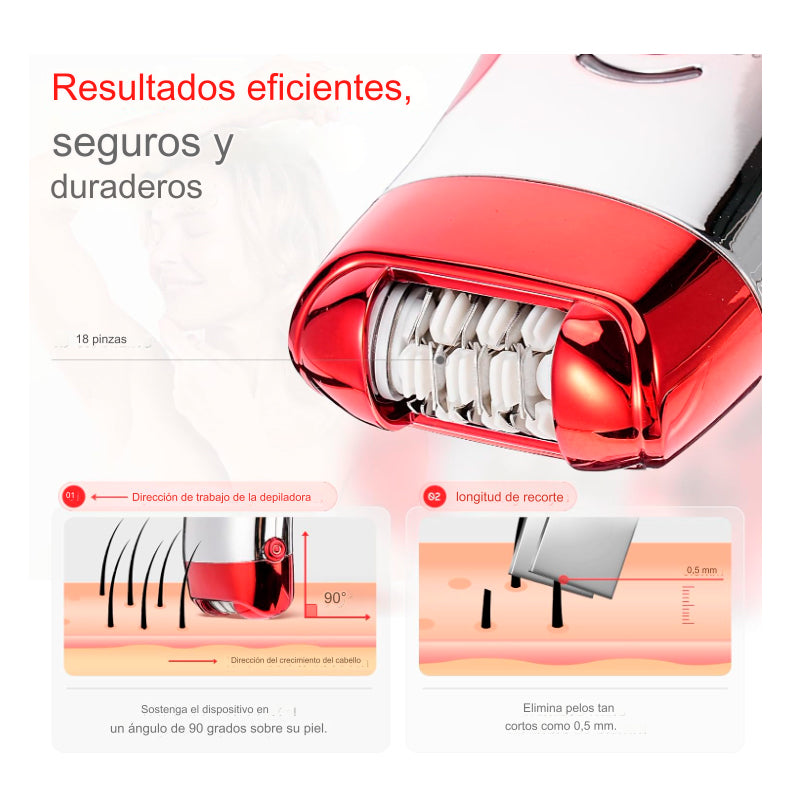 MAQUINA DEPILADORA ROJA X6UNDS - OMC-482