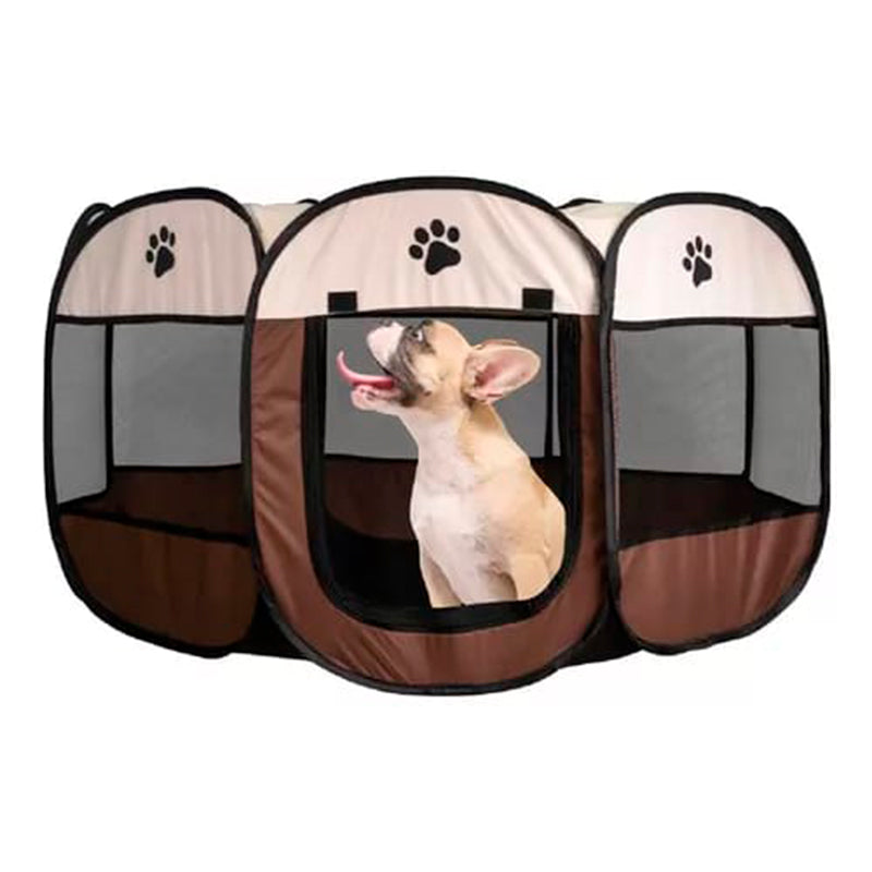 CORRAL PLEGABLE GRANDE PARA MASCOTAS X6UNDS- OMC-10-3