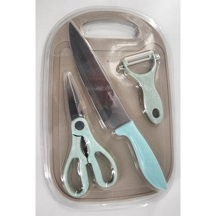 BONO POR 20 UND DE SET DE COCINA (tabla de picar+tijeras+pelador) OMC-465